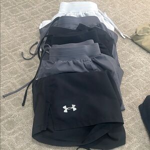 Under Armour Black and Gray Shorts Collection (5 pair) men’s size small